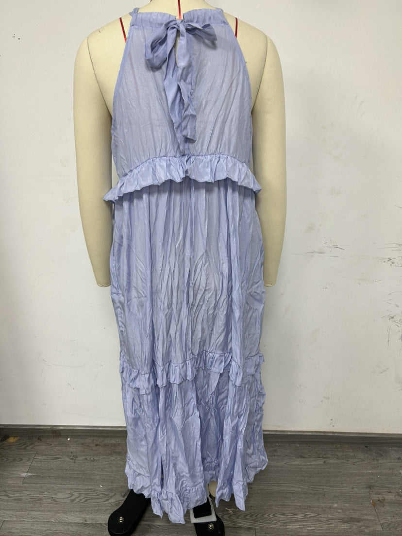 Womens Halter Neck Long Dresses