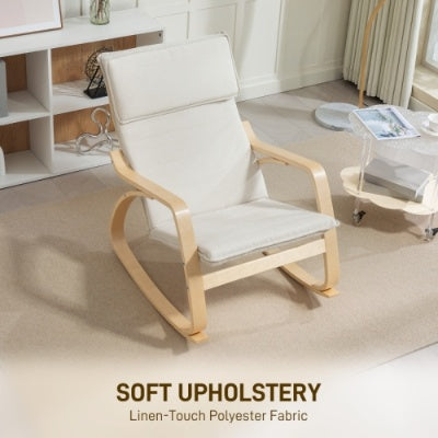 Upholstered Lounge Chair Recliner With High Back
