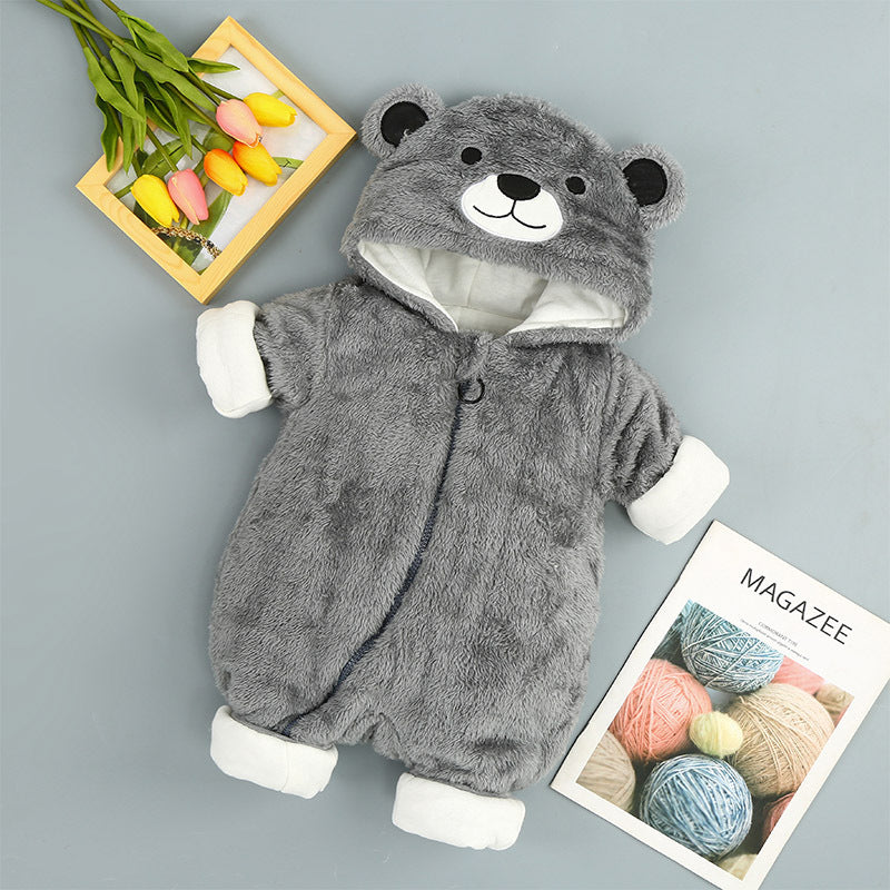 Bébé Ours Décontracté Coton fermetures éclair Taille Unique
