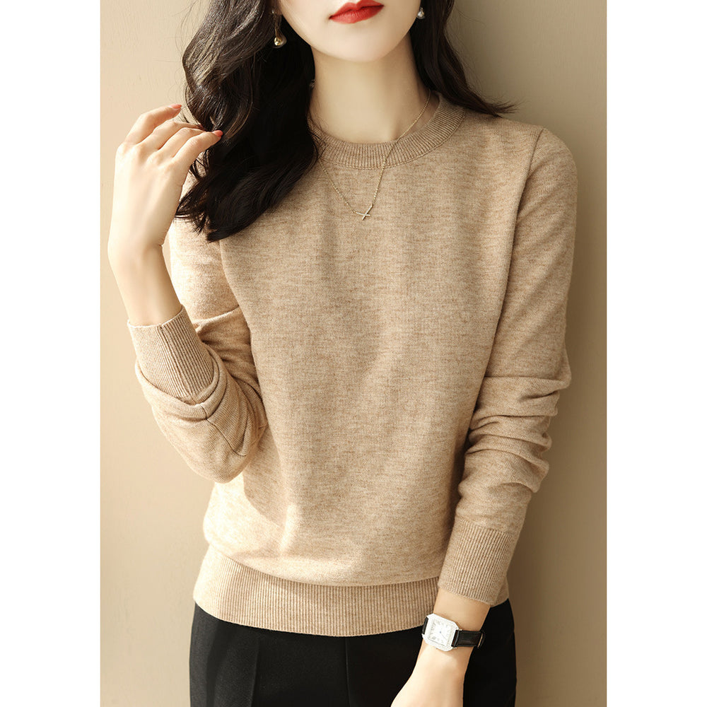 Womens Half High Collar Knitted Bottoming Shirt Sweater - Stuffs & Savers