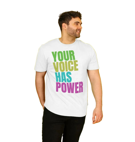 T-shirts imprimés « Your Voice Has Power » pour homme