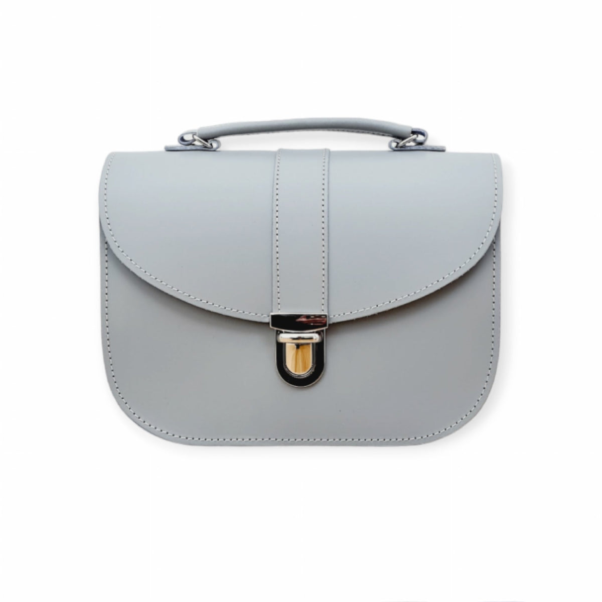 Olympia Handmade Leather Bag - Ghost Grey