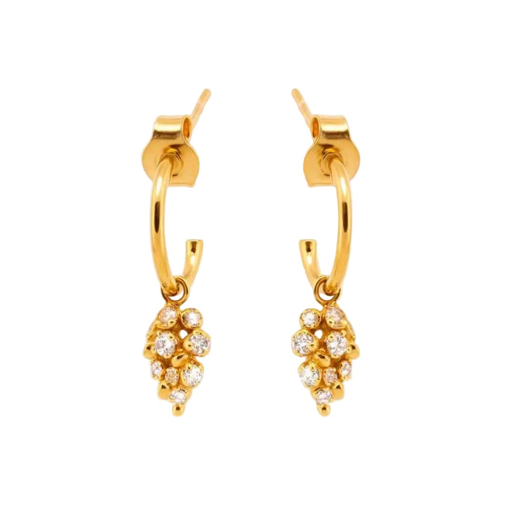 Gold Lyra Hoop Earrings