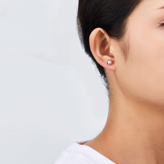 Grey Shell Pearl Earrings