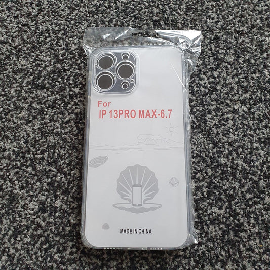 Étui souple transparent en TPU avec cache-prise anti-poussière - Pour iPhone 13 Pro Max