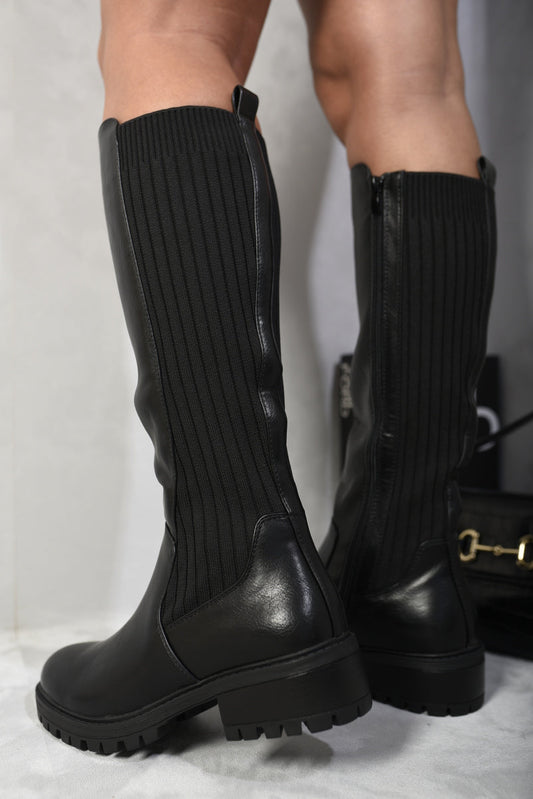 Bottes hautes à fermeture éclair
