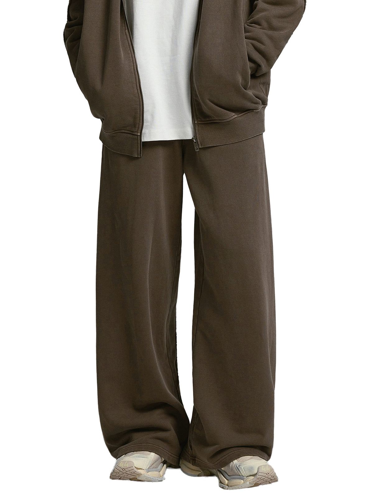 Snow Washed Tape Raw Edge Sweatpants