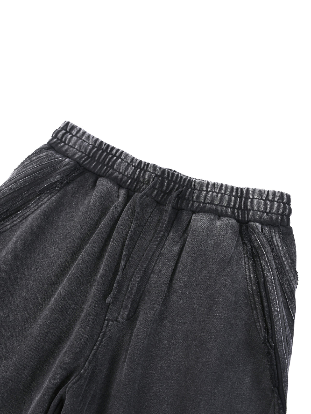 Snow Washed Tape Raw Edge Sweatpants