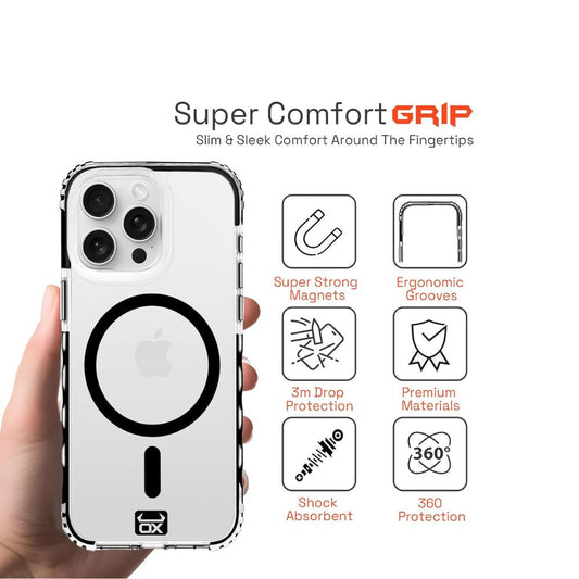 iPhone 15 Pro Ox Grip Case Bear Black