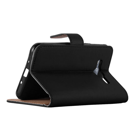 Étui Portefeuille Samsung Galaxy J3 en Similicuir Noir