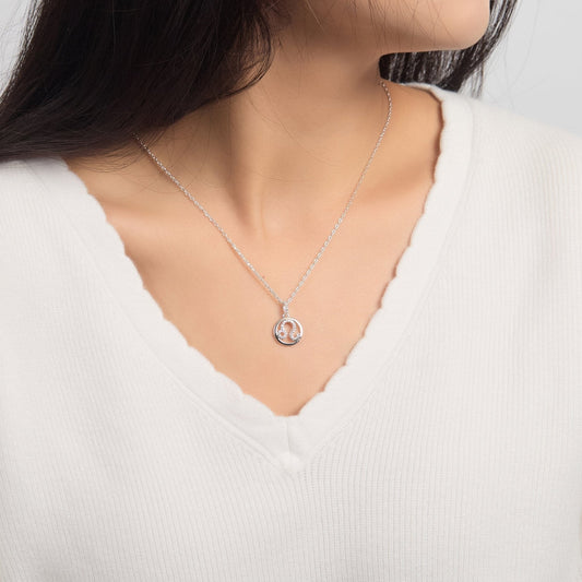 Collier signe astrologique Lion avec cristaux Zircondia®