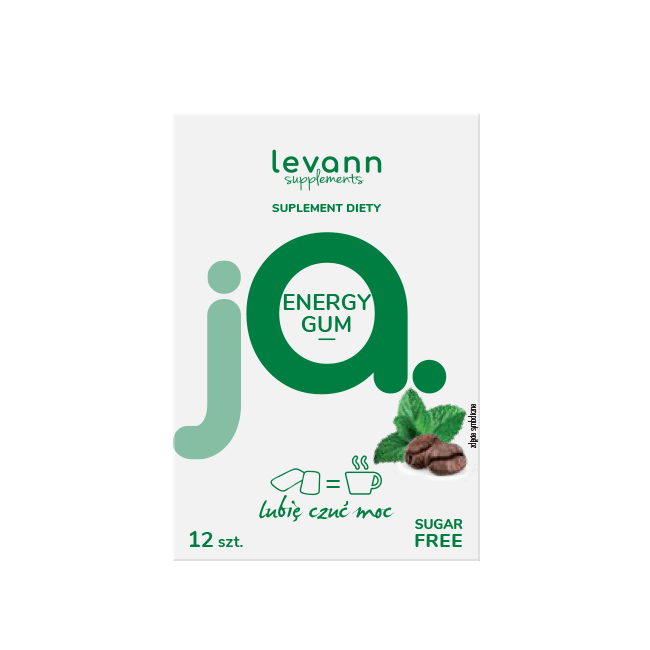"jA" Energy Gum - 12 gums