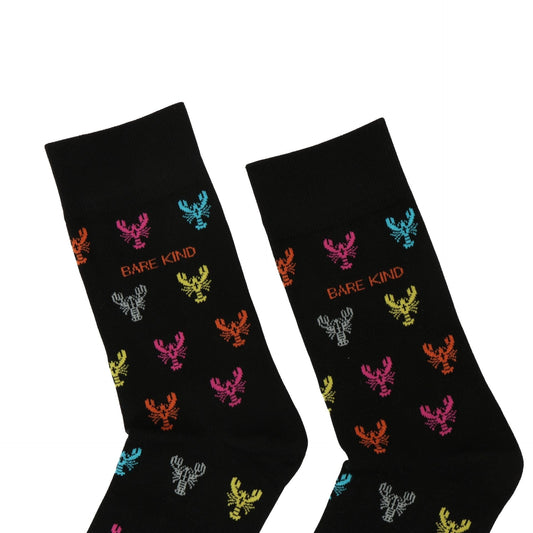 Chaussettes en bambou à motif homard