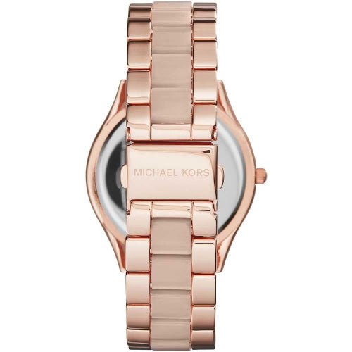 Michael Kors MK4294 Ladies Slim Runway Rose Gold/Pink Watch