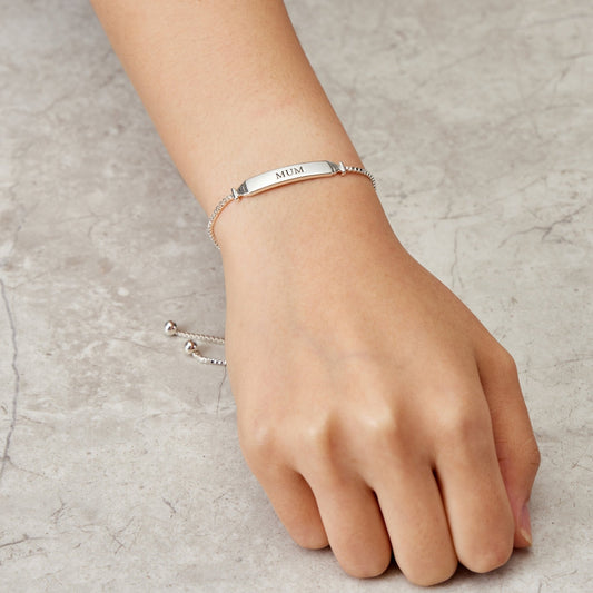 Mum ID Friendship Bracelet Created with Zircondia® Crystals