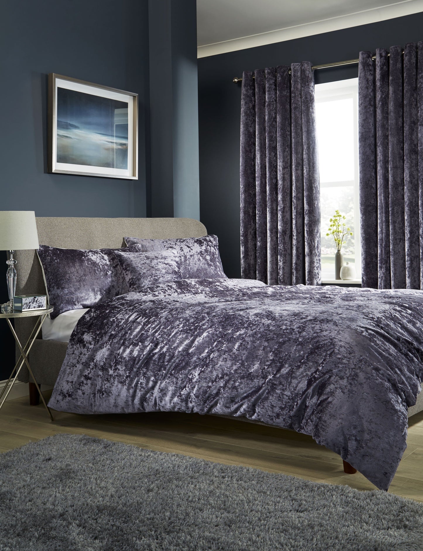 Parure de lit en velours écrasé avec taies d'oreiller double, king size, super king size, certifiée OEKO-TEX, literie élégante de qualité supérieure par OLIVIA ROCCO