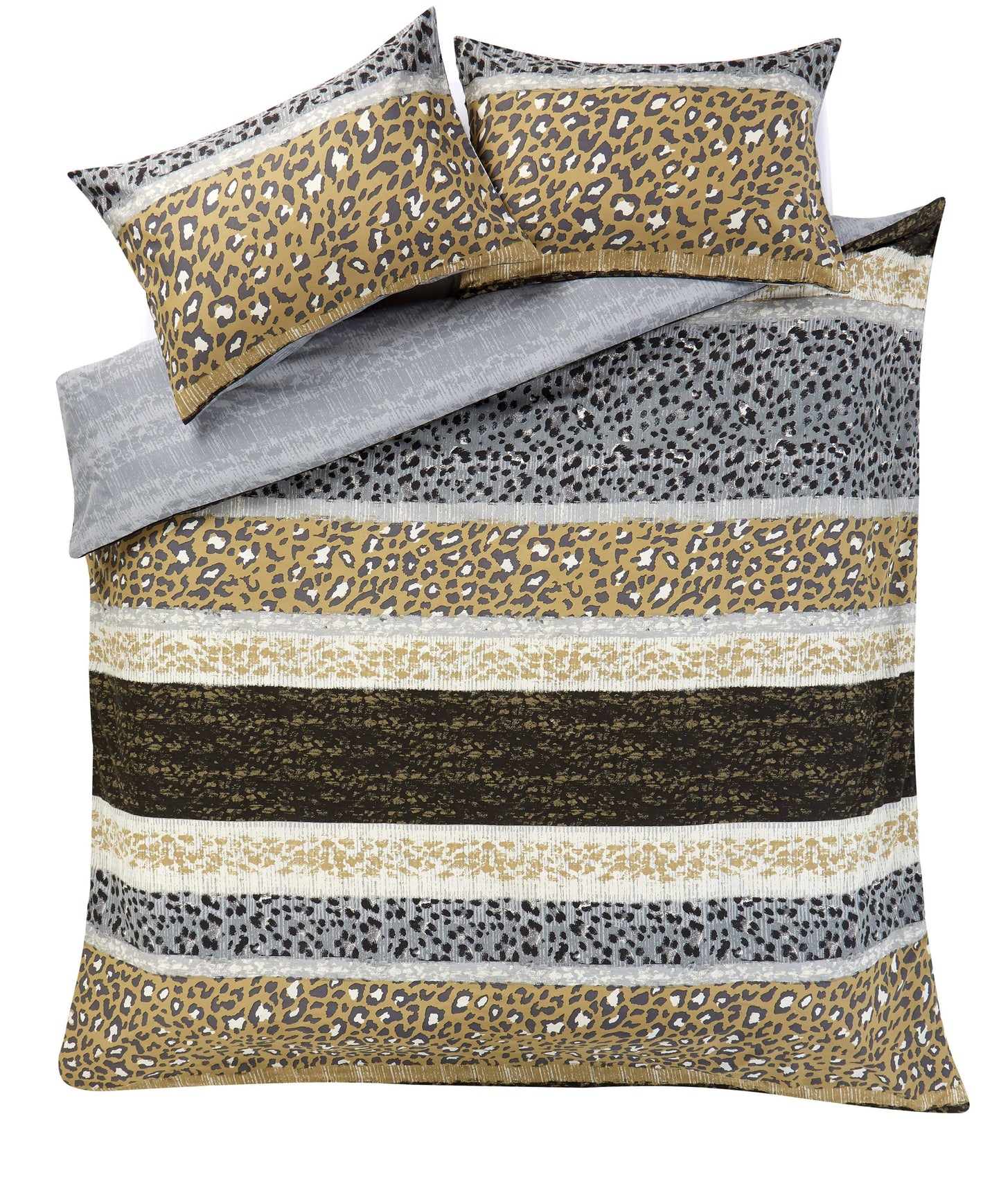Parure de lit en coton majoritaire Safari Print avec motif jungle animale, tailles simple, double, king size, très grande taille, par OLIVIA ROCCO