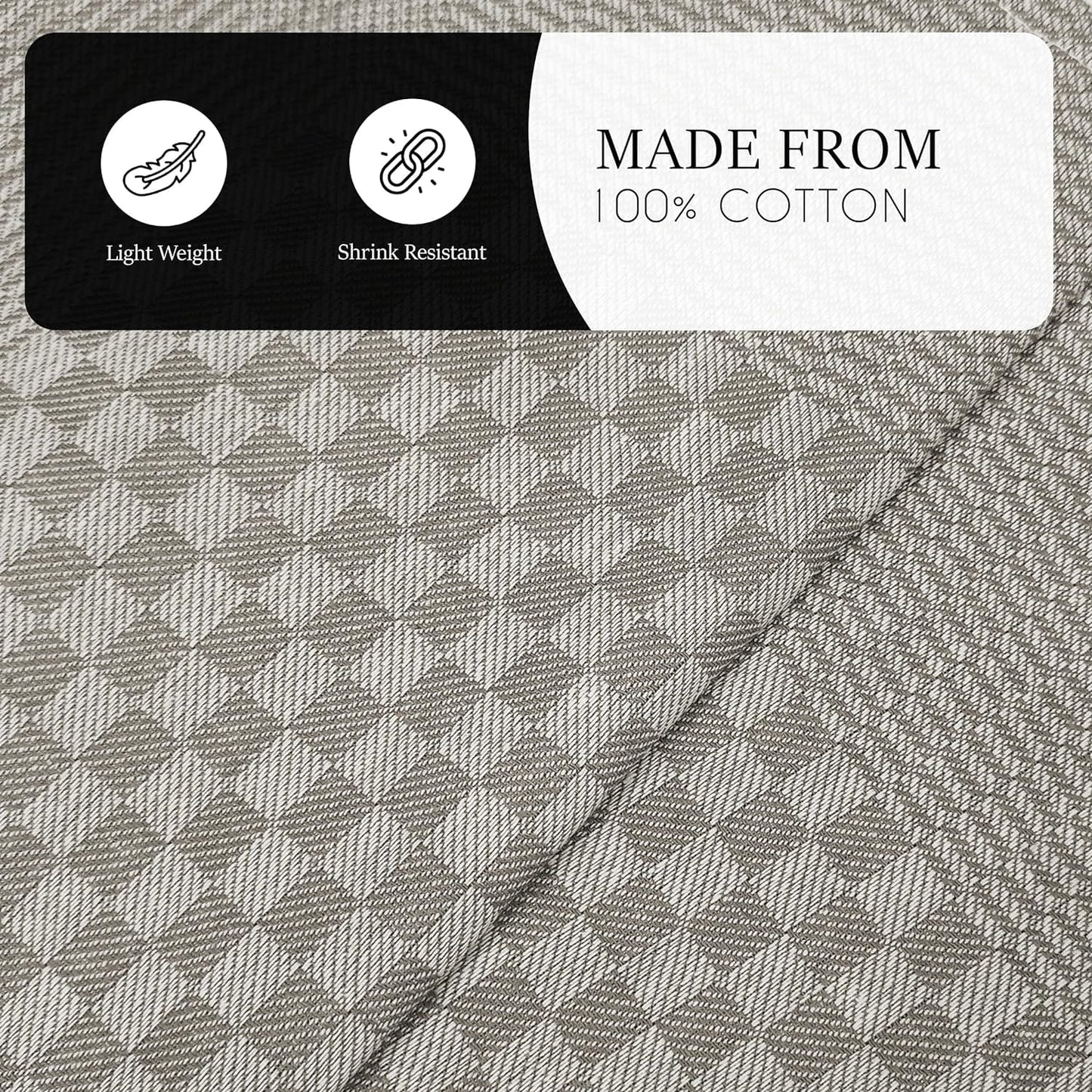 Lot de 5 torchons en coton 100% grand format super absorbants séchage rapide résistants à carreaux pour cuisine maison et usage professionnel par OLIVIA ROCCO