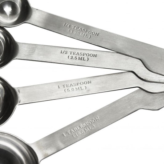 4-Piece Stainless Steel Measuring Spoon Set