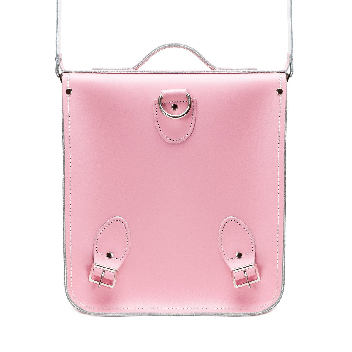 Sac à dos de ville en cuir fait main - Rose pastel
