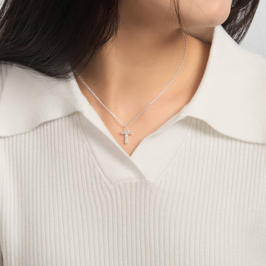 Collier Initiales Pave Lettre T Orné de Cristaux Zircondia®