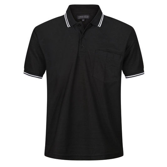 Charles Norton Casual Tipped Polo Shirt