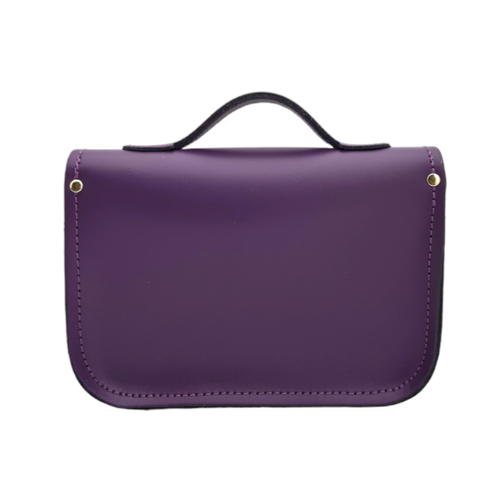 Sacoche midi en cuir - Violet