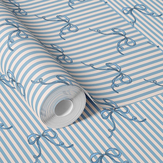 PIROUETTE CORNFLOWER BLUE WALLPAPER