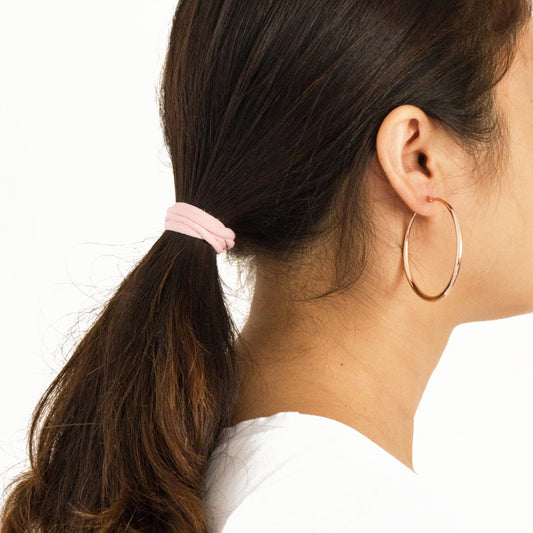 Rose Gold Plated 50mm Hoop Earrings