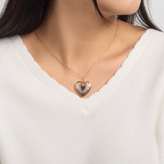 Rose Gold Plated Heart Locket