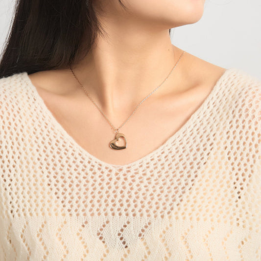 Rose Gold Plated Mother and Daughter Necklace Set