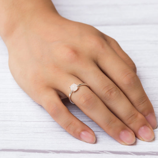 Rose Quartz Adjustable Ring