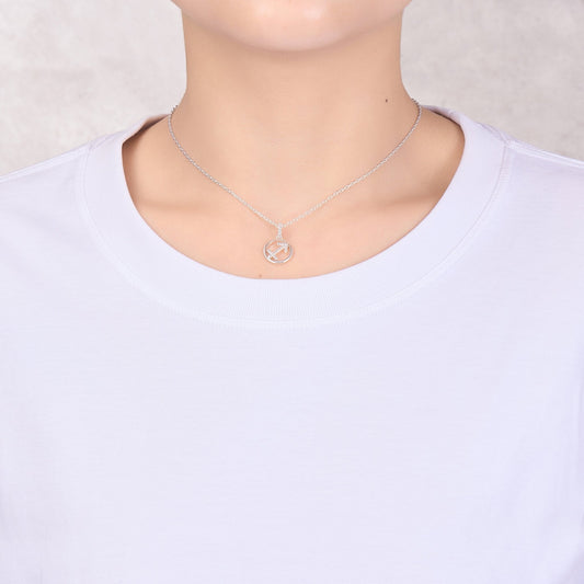 Sagittarius Star Sign Zodiac Necklace with Zircondia® Crystals