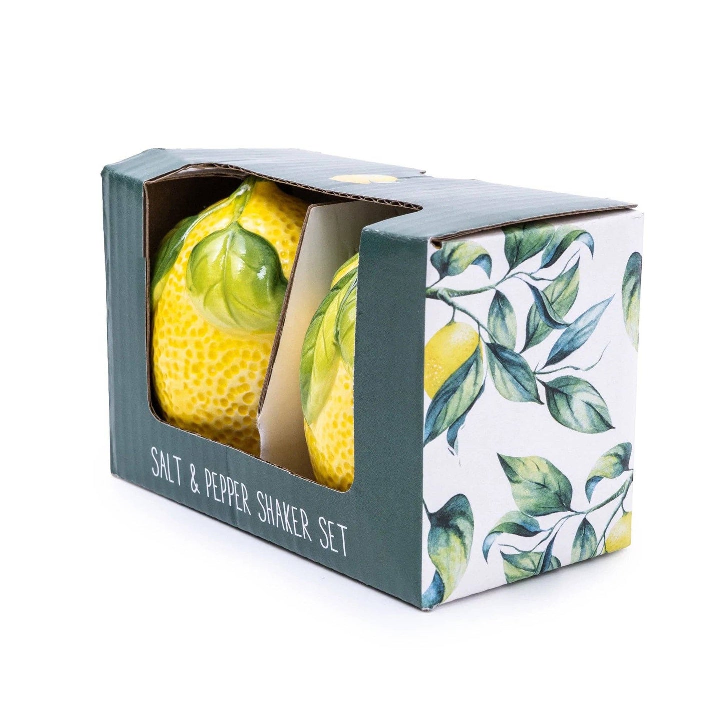 Salt and Pepper Pots in Gift Box Mediterranean Lemon