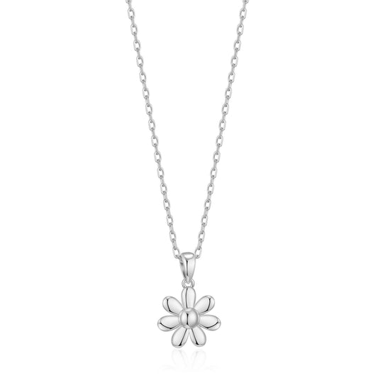 Silver Plated Daisy Necklace