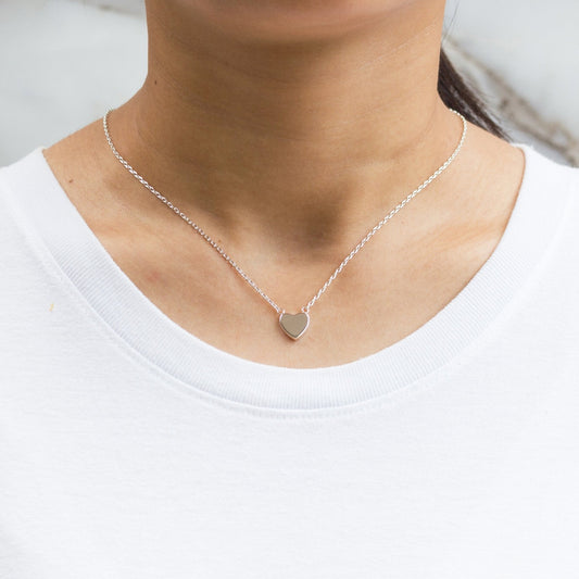 Silver Plated Heart Set