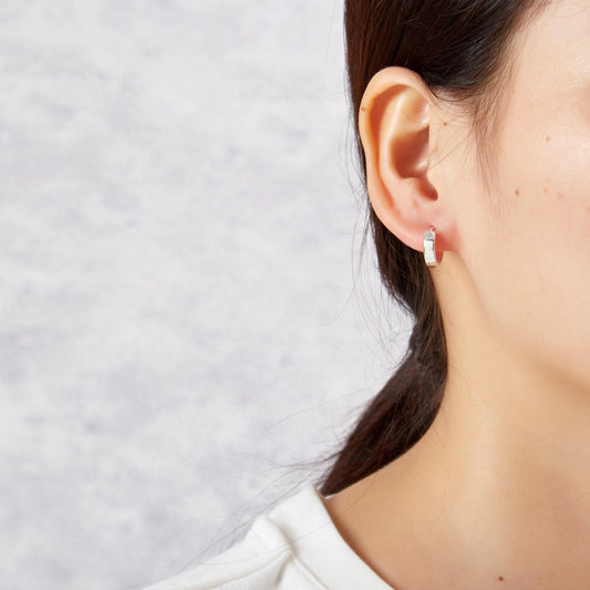 Silver Plated Huggie Earrings