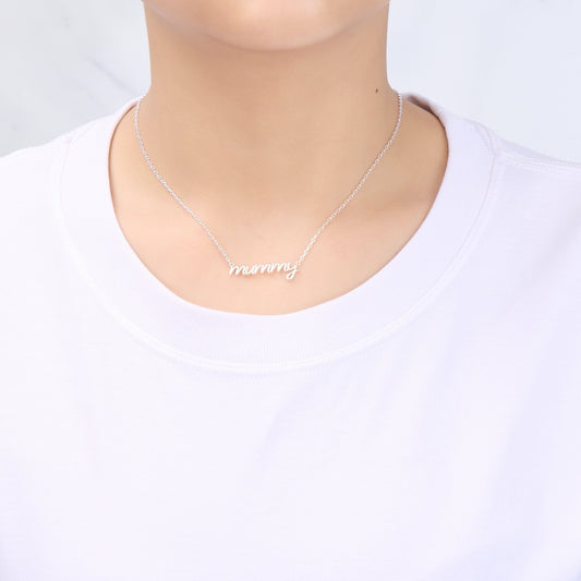 Silver Plated Mummy Necklace