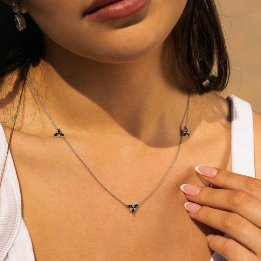 Silver Topaz Necklace - Galene