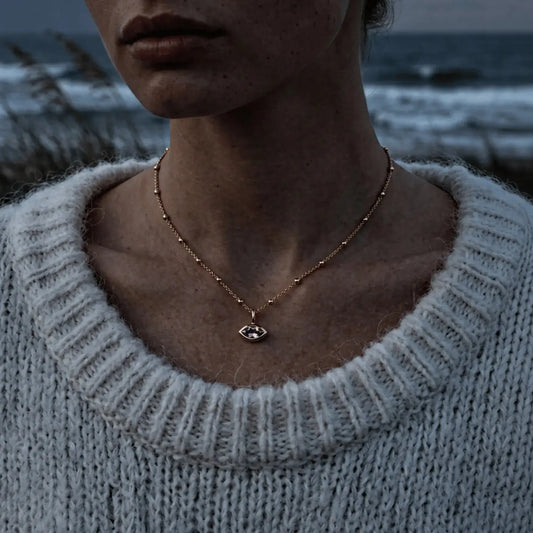 Siren’s Teardrop Amethyst Necklace - Gold or Silver
