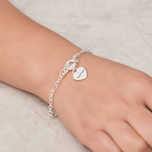 Sister Charm Bracelet Created with Zircondia® Crystals