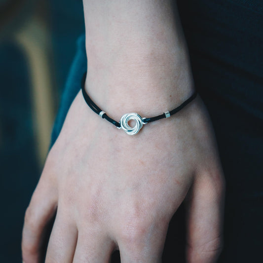 Sterling Silver Corded Knot Bracelet