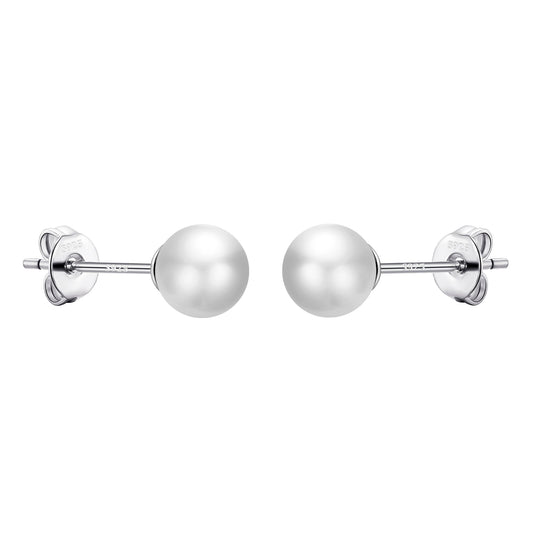 Sterling Silver I Couldn't Say I Do Without You Bridal Pearl Earrings