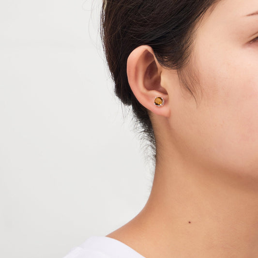 Sterling Silver Tigers Eye Gemstone Earrings