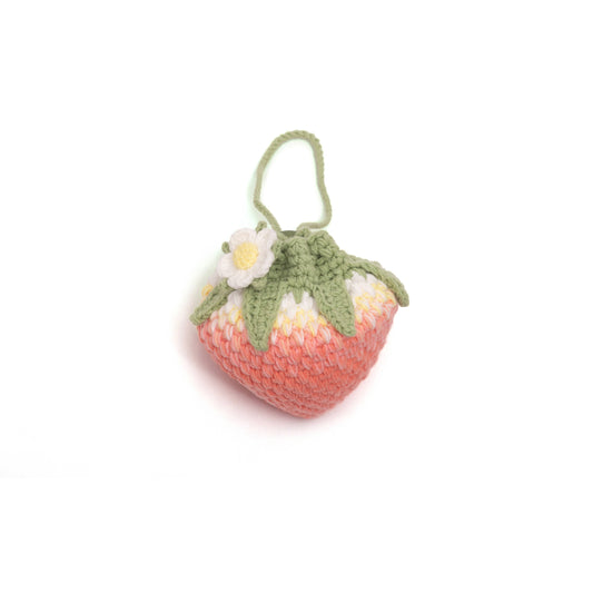 Crochet Strawberry Crossbody Bag – Cute Summer Purse for Girls & Ladies