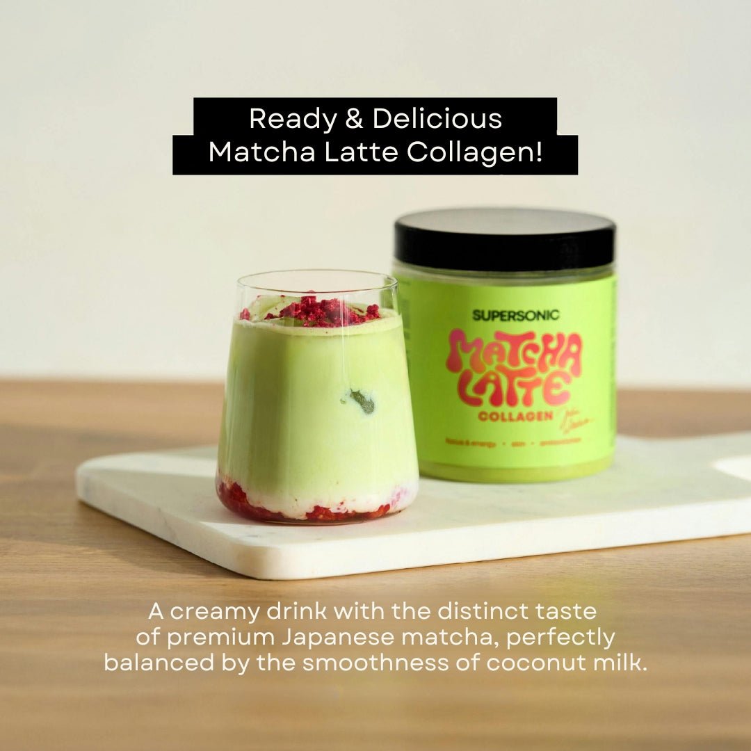 Matcha Latte Collagène - concentration & énergie, peau, antioxydation 280g