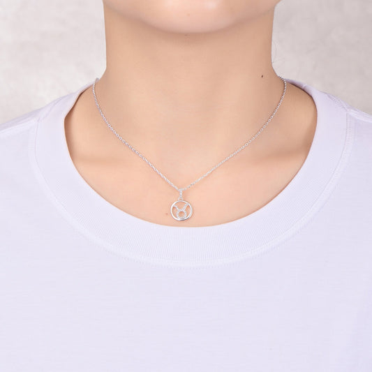 Taurus Star Sign Zodiac Necklace with Zircondia® Crystals