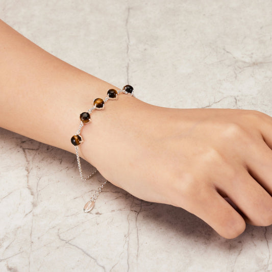 Tiger's Eye Gemstone Bracelet