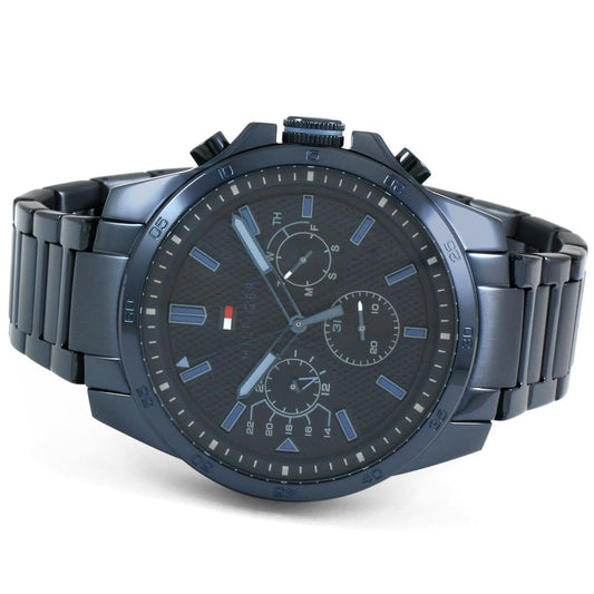 Tommy Hilfiger 1791560 Decker Montre Homme Tout en Bleu