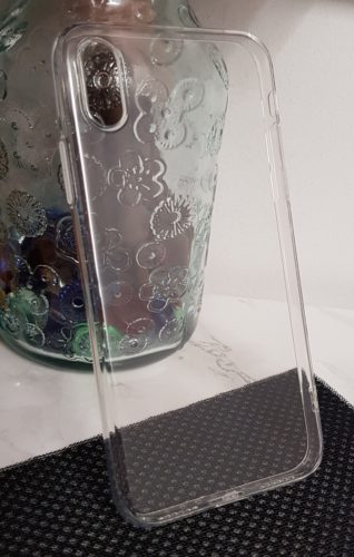 Coque transparente en TPU avec caches anti-poussière – Pour iPhone X